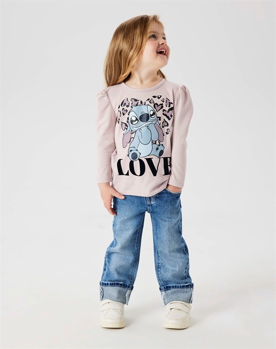 NMRose Straight Fold Jeans - Medium Blue Denim 